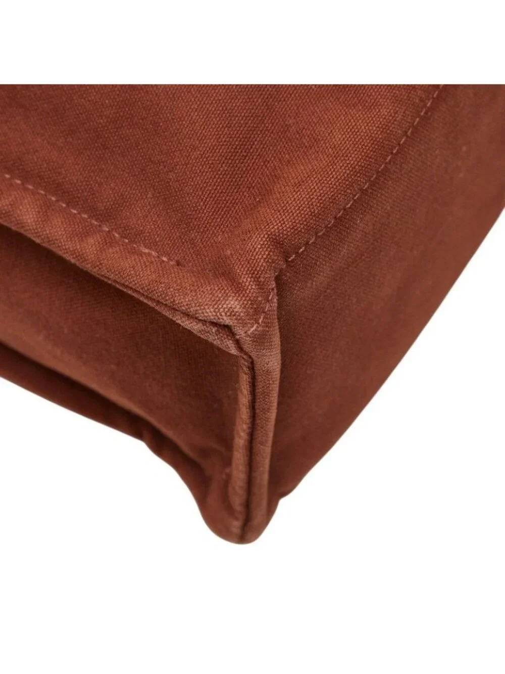 Hermes Full Toe MM Tote Brown Canvas